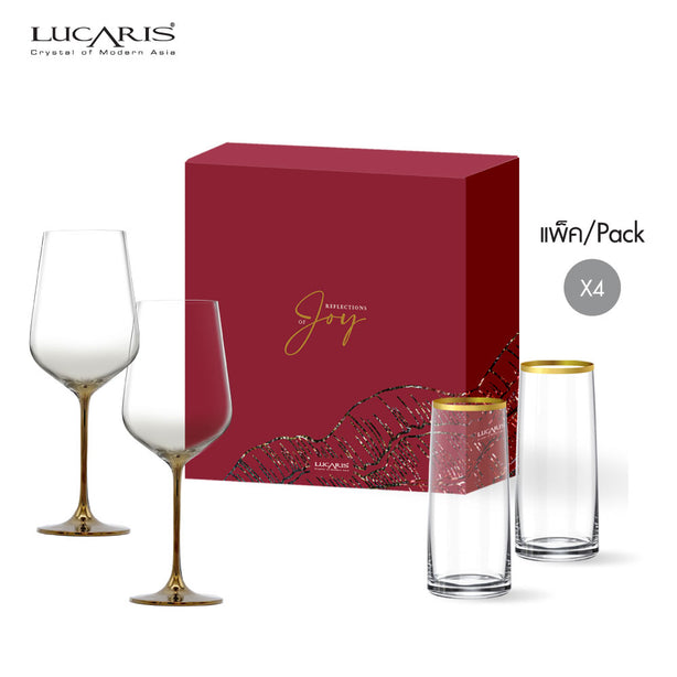 Lucaris Jovail Toast 2pcs Stem & 2pcs Tumb
