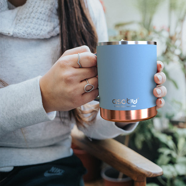 Asm30Bbl Asobu Puramic Ultimate Mug/Cup Baby Blue 360Ml