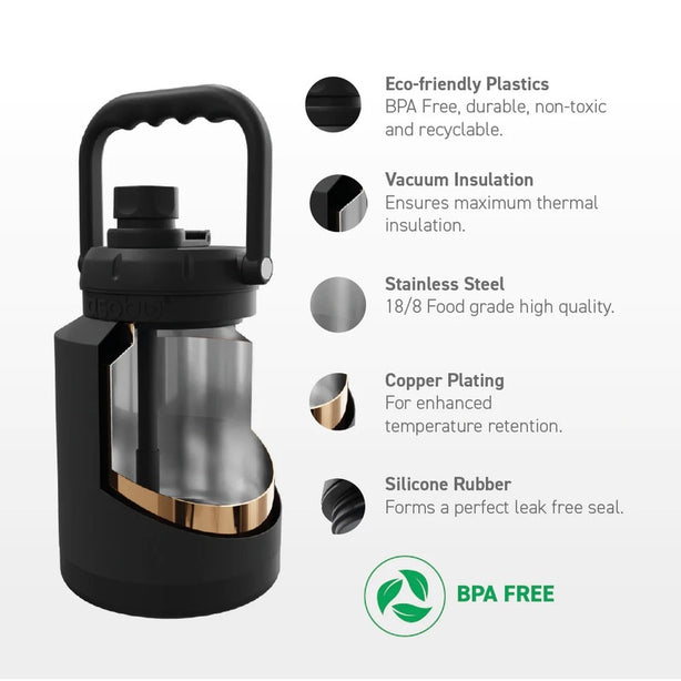 Asju3Bk Asobu Mini Jug Black 1.0L
