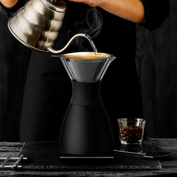 Apo300Bk Asobu Pour Over Hot Brew Coffee Black 1.1L