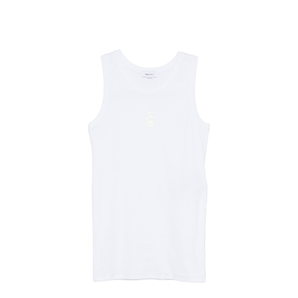 Skull-Embroidered Tank Top