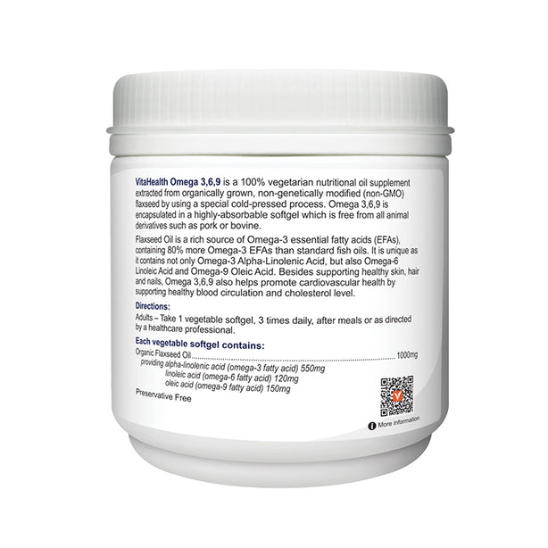 VitaHealth Omega 3,6,9 150s