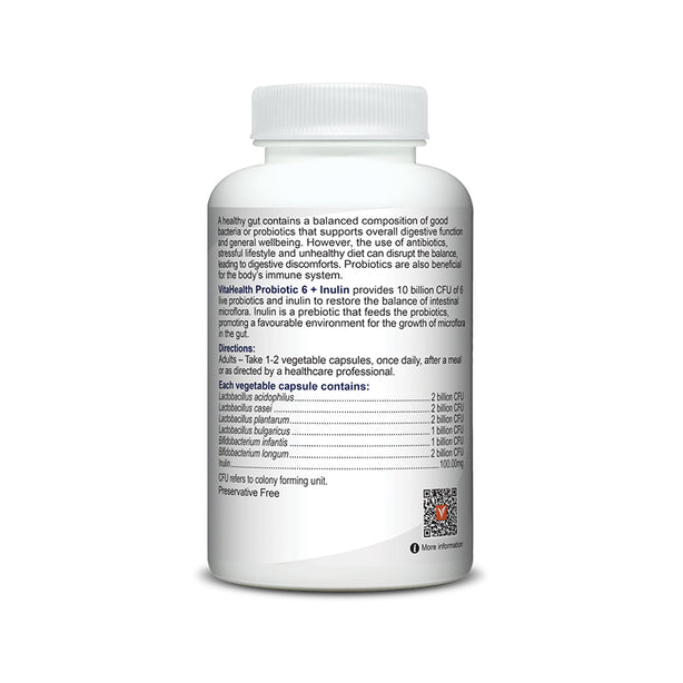VitaHealth Probiotic 6 + Inulin 60s