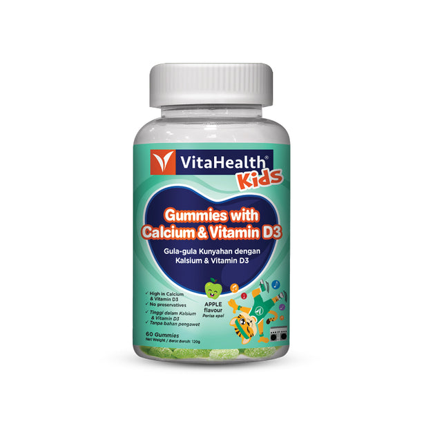 VitaHealth Kids Gummies with Calcium & Vitamin D3 60s