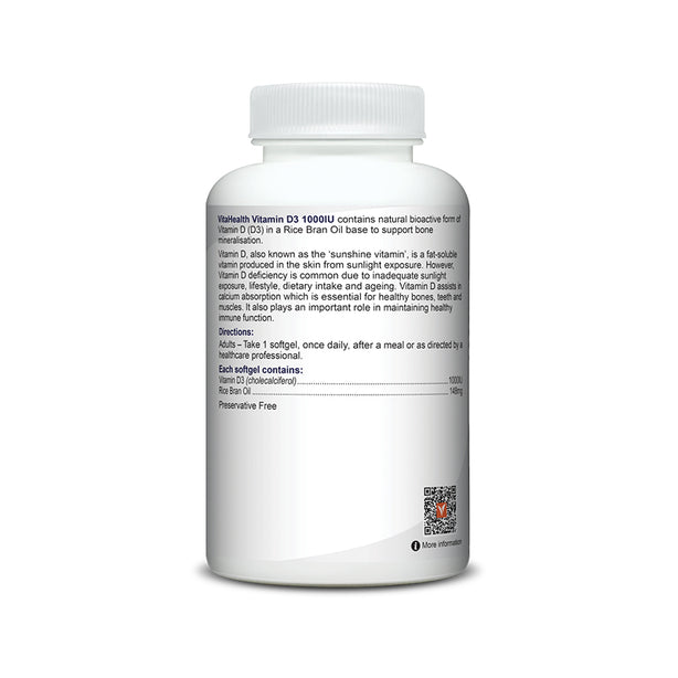 VitaHealth Vitamin D3 1000IU 60s