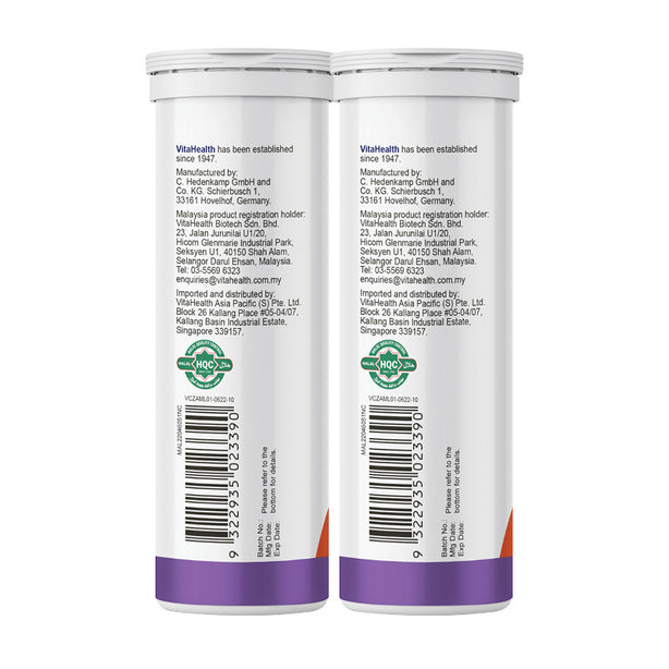 VitaHealth Dual-Action Vita C + Zinc 10s +10s