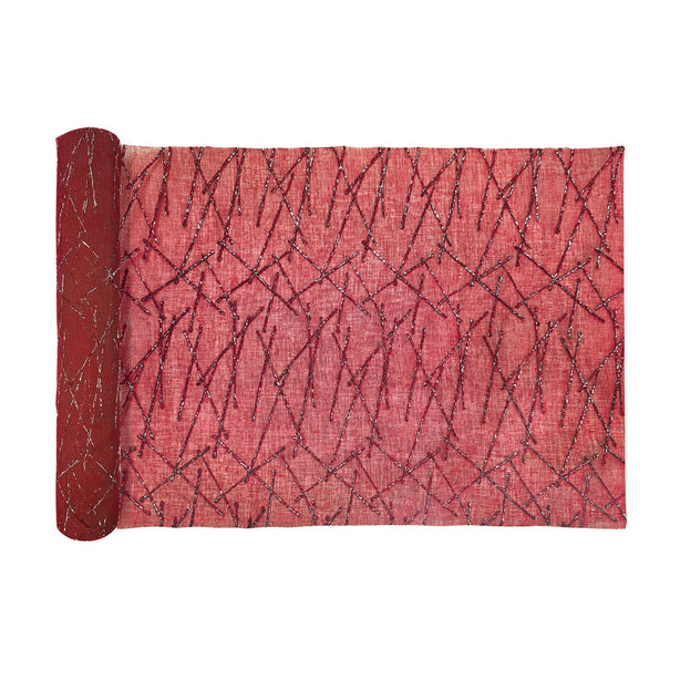 Charles Millen Suite Collection Tableau Table Runner, Ta10 Burgundy