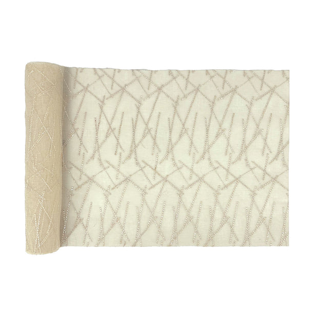 Charles Millen Suite Collection Tableau Table Runner, Ta09 Beige