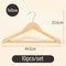 [Bundle of 10] Premium Wooden Clothes Hanger Matte Texture Classic Wood Hanger Metal Hook Clothes Wardrobe Drying Rack