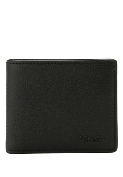 Coach Mens ID Billfold Wallet - Black