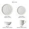 Ripple 16pcs Dining Set - White Dew