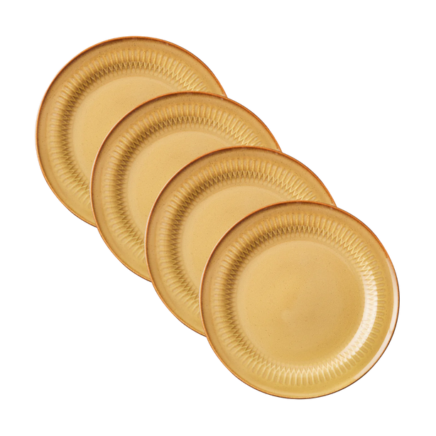 Cottage 21cm Plates - Caramel  (4/pack)
