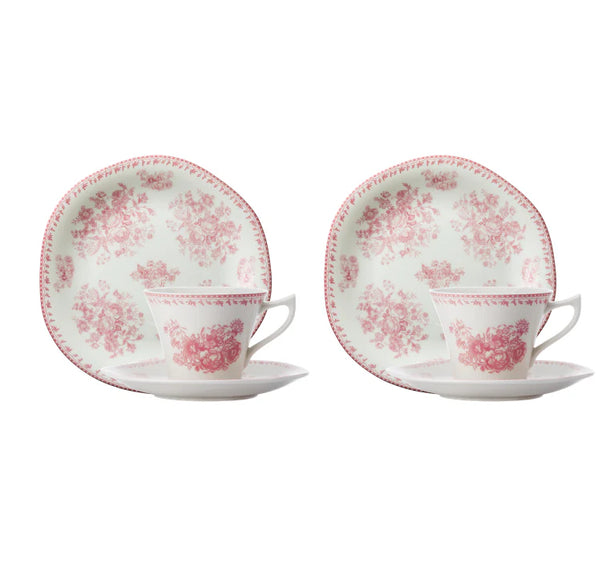 Lancaster Garden Hi-Tea Set - Pink