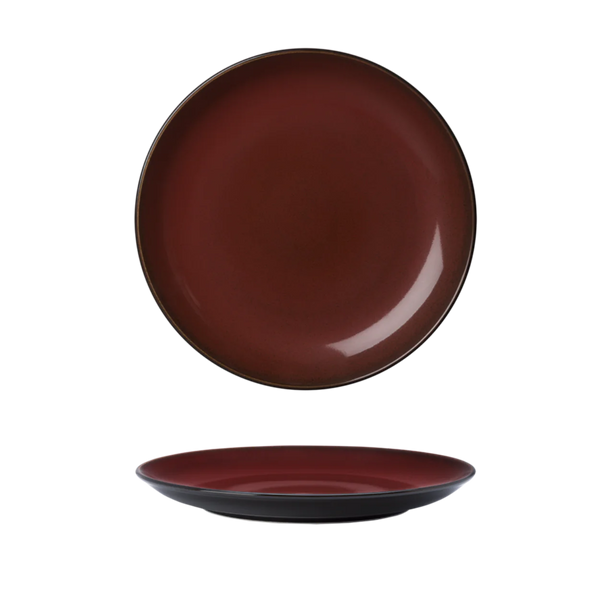 Rustic Dinner Plates - Crimson (4/pack)