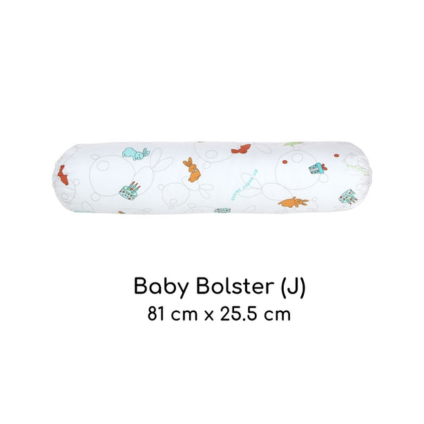 My Bunny Friend Baby Bolster - J (Bunny Party)