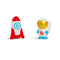 Munchkin Galaxy Buddies Light Up Bath Toys