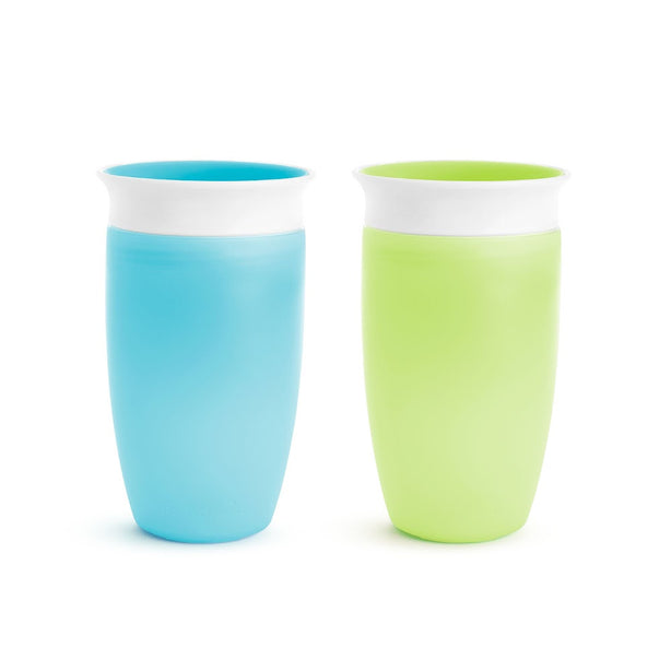 Munchkin Miracle 360° Sippy Cup Twin Pack - 10oz (Blue & Green)