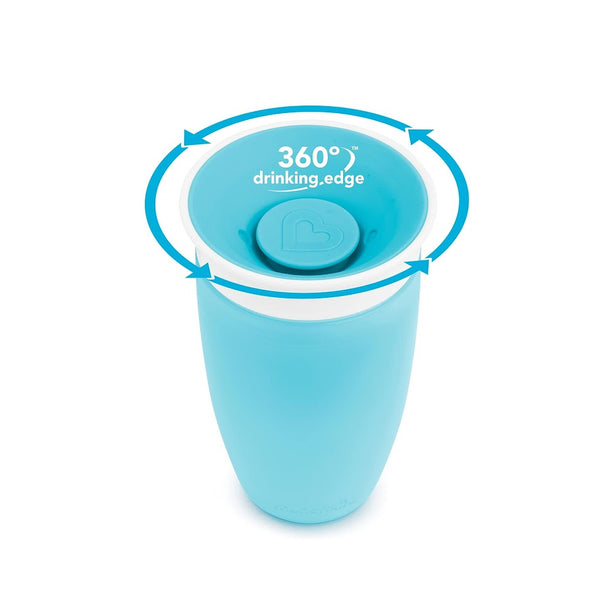 Munchkin Miracle 360° Sippy Cup Twin Pack - 10oz (Blue & Green)