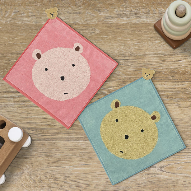 Milton Home Studio Loopy Bear Jacquard Embroidery Towels with Loop, Set Of 3