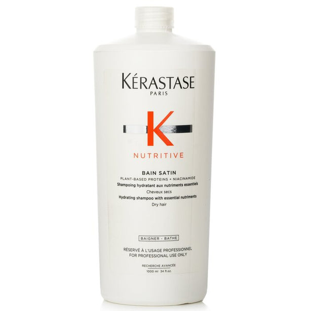Nutritive Bain Satin Hydrating Shampoo With Essential Nutriments (dry Hair) - 1000ml/34oz