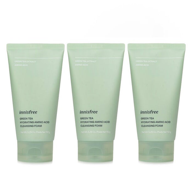 【super Saver Pack】green Tea Hydrating Amino Acid Cleansing Foam X3 - 150g/5.29oz x3
