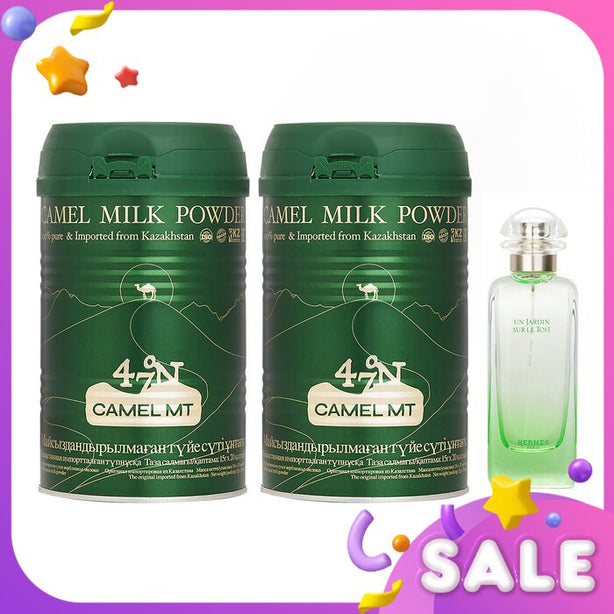 Camel Mt Camel Milk Powder X2 + Hermes Un Jardin Sur Le Toit Edt Spray - 3pcs