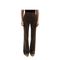 Brown Striped Flared Pants