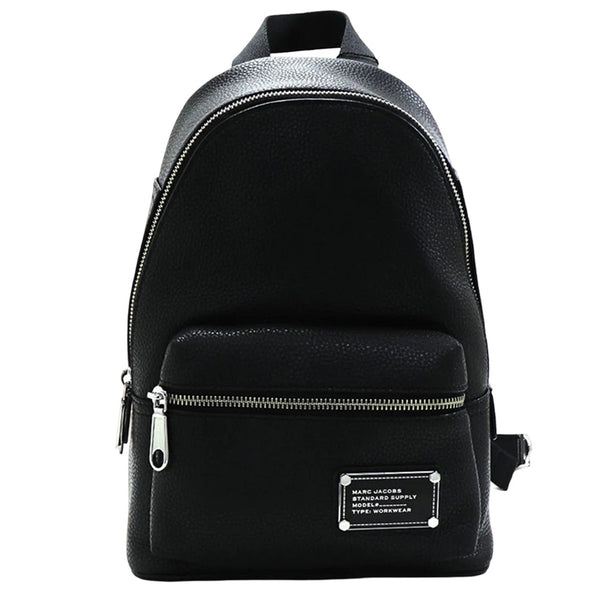 Marc Jacobs Workwear Leather Small Backpack Bag - Black 4P4HBP005H01