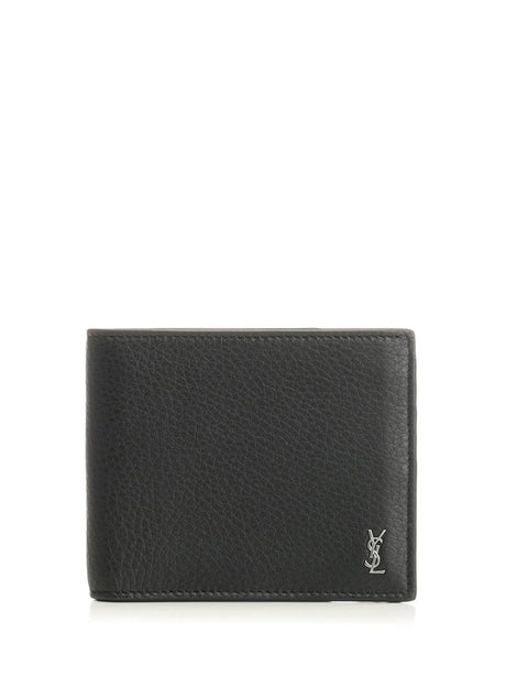 Saint Laurent Tiny Cassandre Wallet - Black