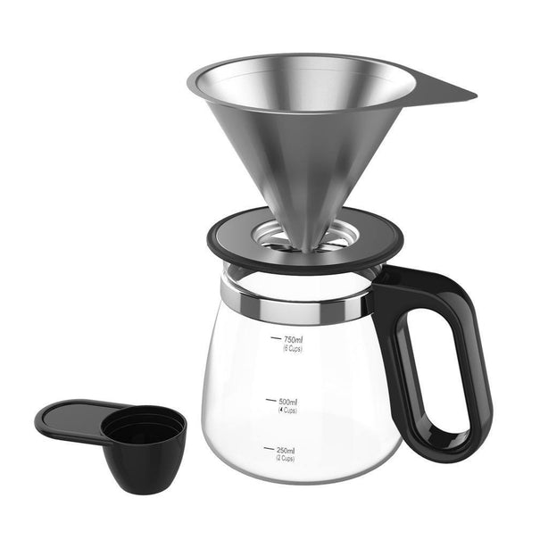 Odette Pour Over Coffee Set with Dripper (Black)