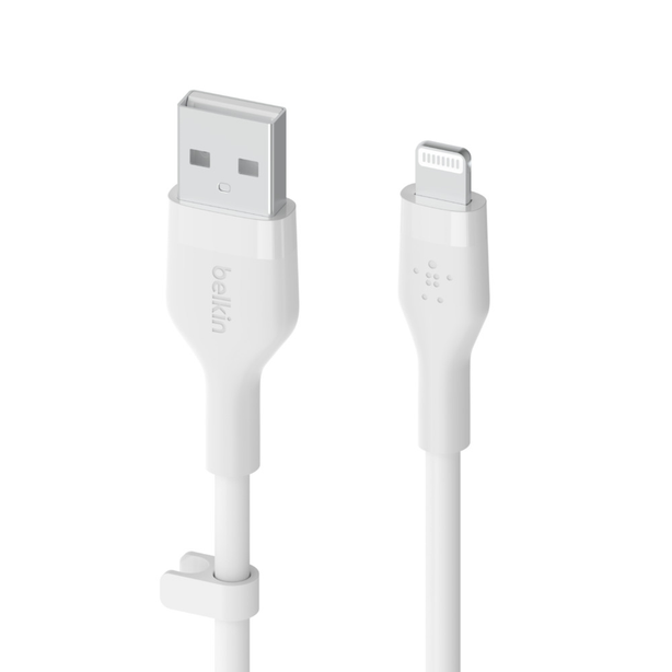 Belkin Usb-A To Lighting, Silicone, 1M, White