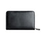 Giesen & Forsthoff Timor® 8-piece Manicure Set with sapphire nail file, in Black Cowhide Leather Zipper Pouch