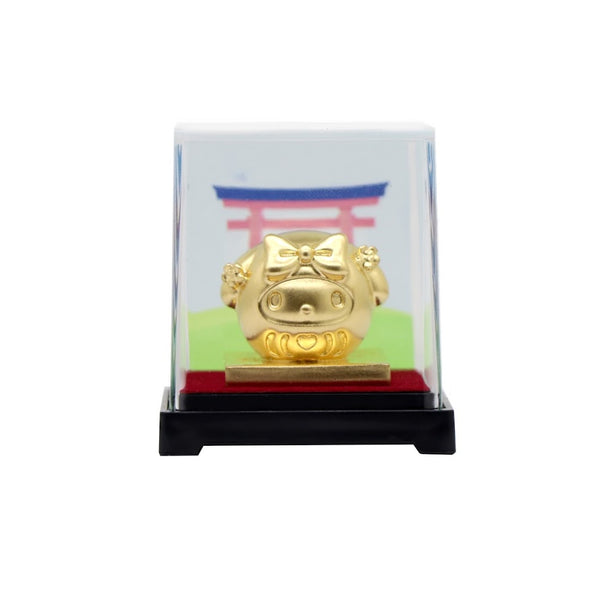 Sanrio My Melody Daruma Collection 24K Gold Foil Mini Figure