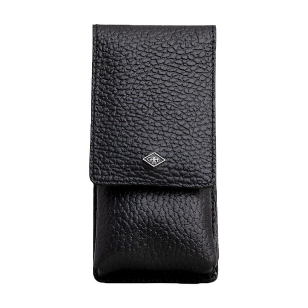 Giesen & Forsthoff Timor® Black Cowhide Leather Pouch for Safety Razor