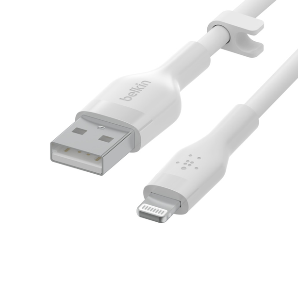 Belkin Usb-A To Lighting, Silicone, 1M, White
