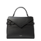 Medium Calf Leather Handbag - Black