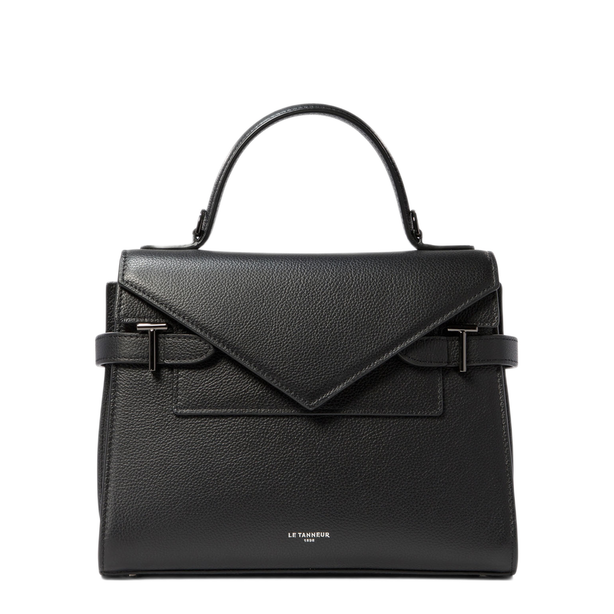 Medium Calf Leather Handbag - Black