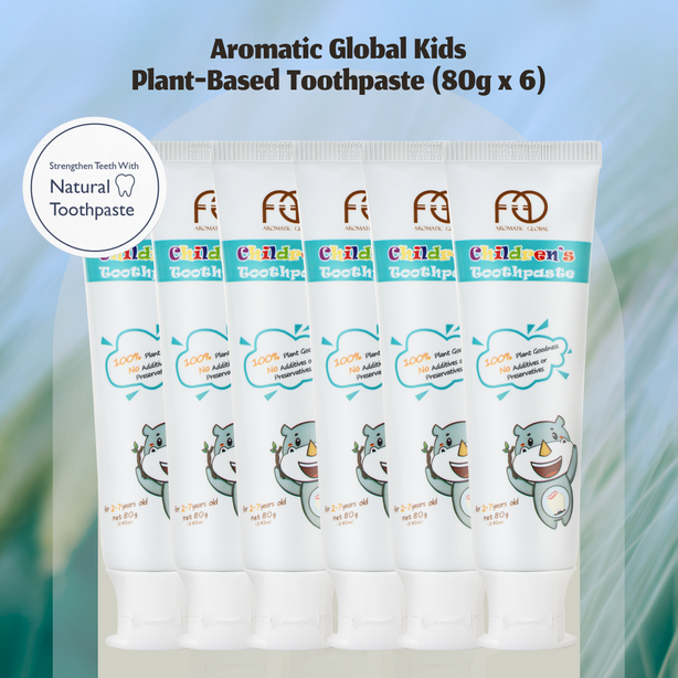 Aromatic Global Kids Plant-Based Toothpaste (80g x 6)