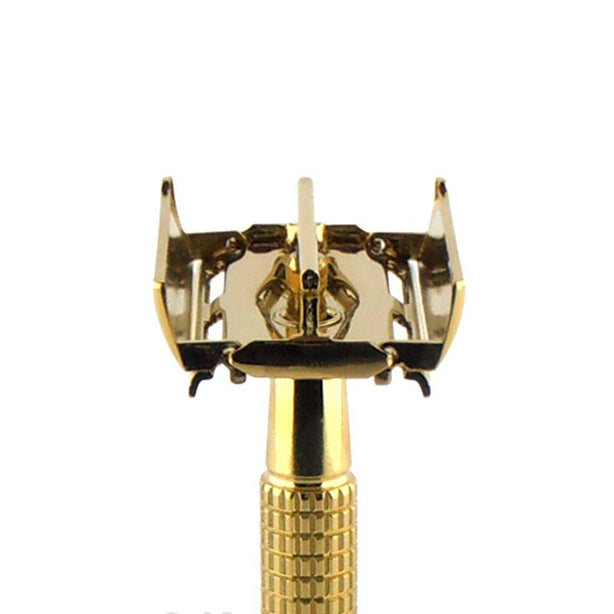 Giesen & Forsthoff 18K Gold plated 80mm Brass Butterfly Safety Razor