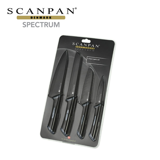 Scanpan Spectrum 4pcs Knife Set (Black)
