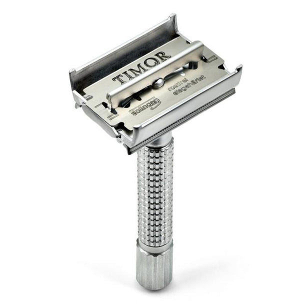 Giesen & Forsthoff Chrome Matt 80mm Brass Butterfly Safety Razor