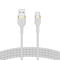 Belkin Usb-A To Usb-C, Braid Sil, 1M, White Magnetic Management