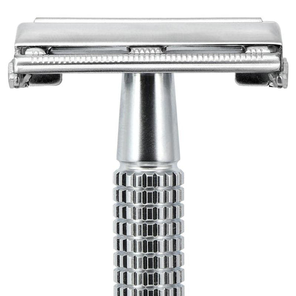 Matt Razor E Giesen & Forsthoff Chrome Matt 100mm Brass Butterfly Safety Razor ...