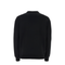 Black Stretch Cotton Oversize Sweater
