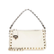 Rockstud Small Grainy Calfskin Crossbody - Stone