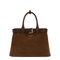 Medium Calfskin Handbag - Cocoa Brown