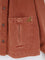 Chloe' Orange denim jacket - Crimson Brown