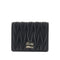 MIU MIU Matelassé nappa leather bi-fold wallet