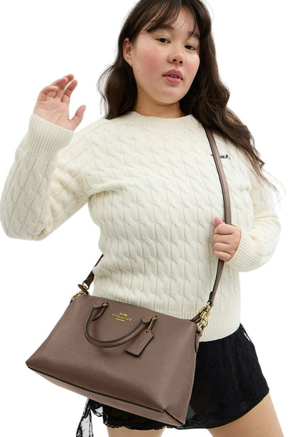 Coach Georgia Satchel Bag - Dark Stone