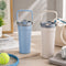Zebra Vacuum Tumbler With Handle 700ml, Blue, Jiffy IV